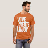 T-SHIRT AIMER CRÉER APPRÉCIER (Devant entier)