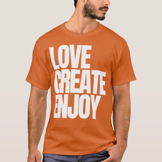 T-SHIRT AIMER CRÉER APPRÉCIER (Devant)