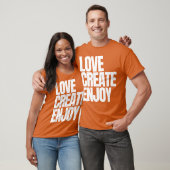 T-SHIRT AIMER CRÉER APPRÉCIER (Unisexe)