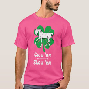 T-shirt Aimer Cultivant Chevaux Montrer Élevage Fermier Co