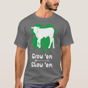 T-shirt Aimer Cultivant le veau, Montrer le bétail fermier