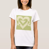T-shirt Aimer Deux Tons Sage Vert (Devant)