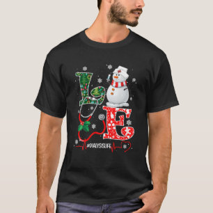 T-shirt Aimer Dialyse Infirmière Vie Snowman Chandail de N