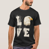 T-shirt Aimer Eagles Bald US Eagle Bird (Devant)