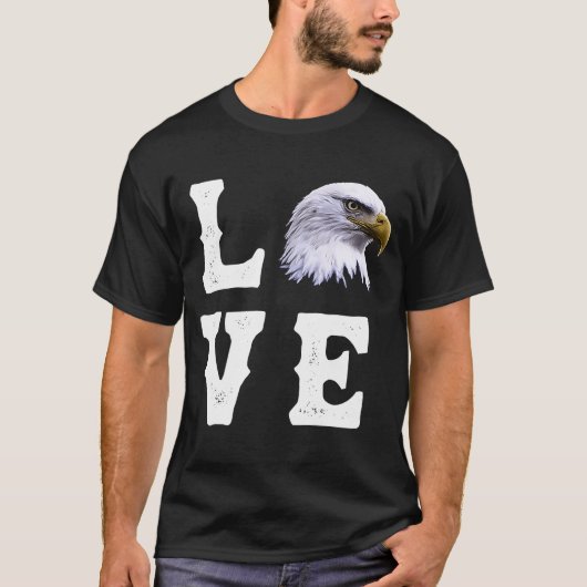 T-shirt Aimer Eagles Bald US Eagle Bird 1 (Devant)