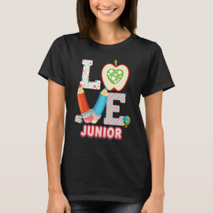 T-shirt Aimer Enseignant Junior Enfant Retour À L'École I