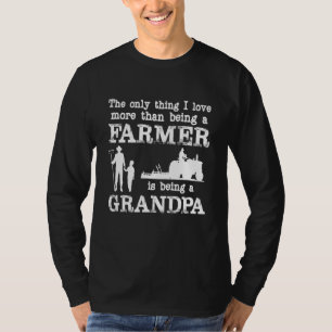 T-shirt Aimer Être un grand-père Farmer drôle pour la Fête