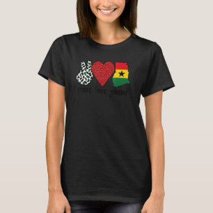 T-shirt Aimer Ghana Fier le drapeau ghanéen Racines ghanée