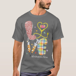 T-shirt AIMER Infirmière orthopédique Stethoscope Leopard