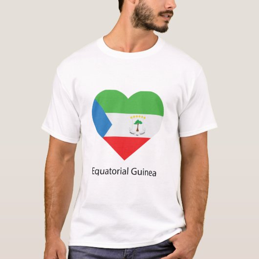 T-shirt Aimer la guinée équatoriale (Devant)