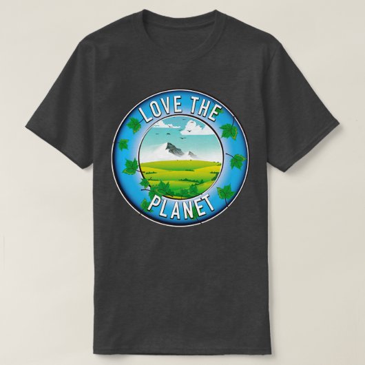 T-shirt Aimer la planète (Design devant)