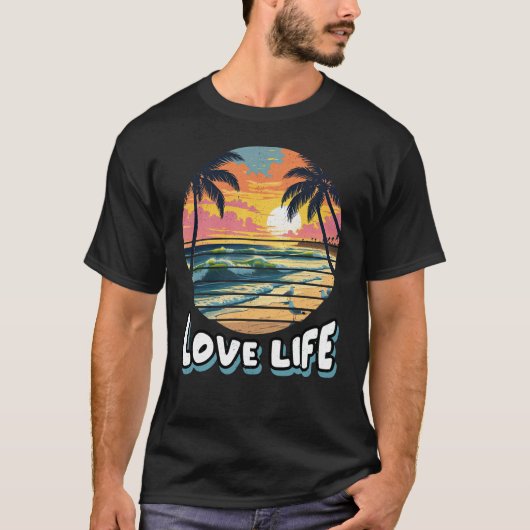 T-SHIRT AIMER LA VIE (Devant)