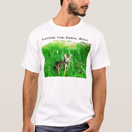 T-shirt Aimer l'âme sauvage de chat (Devant)