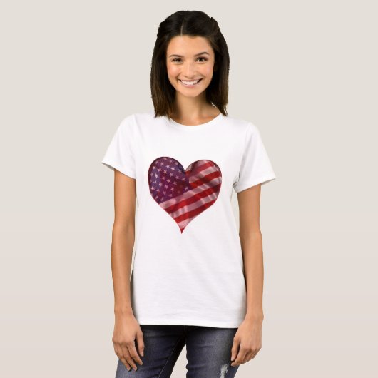 T-shirt Aimer l'Amérique (Devant entier)