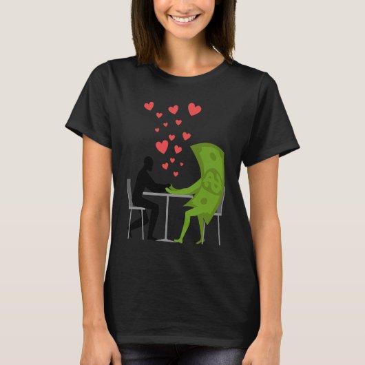 T-SHIRT AIMER L'ARGENT (Devant)
