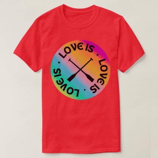 T-shirt Aimer l'aviron est (Design devant)