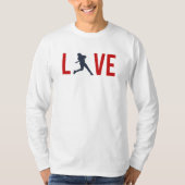 T-shirt Aimer le baseball (Devant)