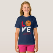 T-shirt Aimer le basket-ball (Devant entier)