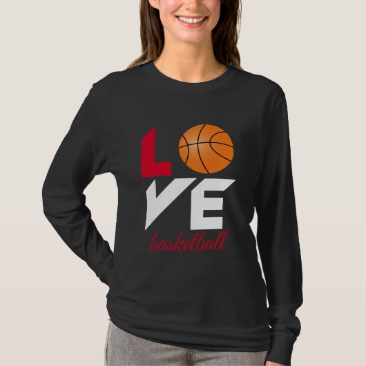 T-shirt Aimer le basket-ball (Devant)