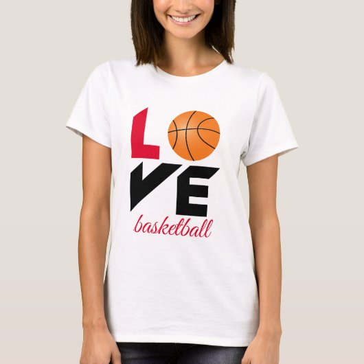 T-shirt Aimer le basket-ball (Devant)
