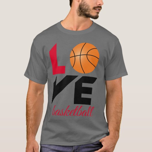 T-shirt Aimer le basket-ball (Devant)