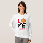 T-shirt Aimer le basket-ball (Devant entier)