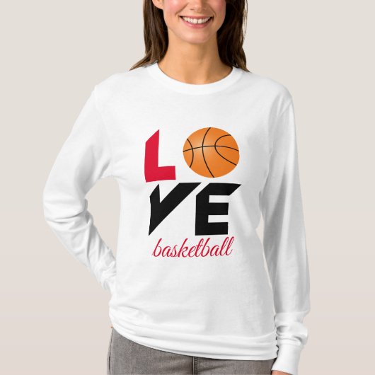T-shirt Aimer le basket-ball (Devant)