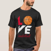 T-shirt Aimer le basket-ball (Devant)