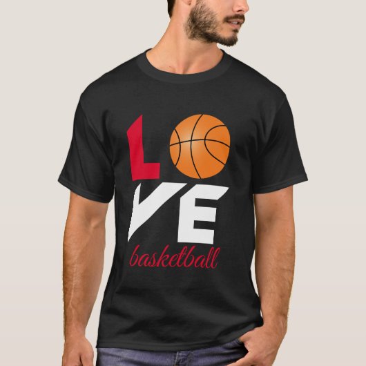 T-shirt Aimer le basket-ball (Devant)