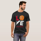 T-shirt Aimer le basket-ball (Devant entier)