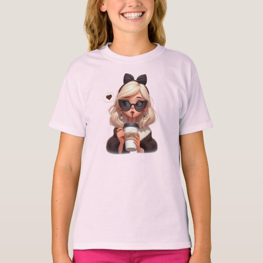 T-shirt Aimer le café (Devant)