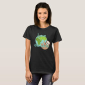 T-shirt Aimer Le Monde Paresseux (Devant entier)