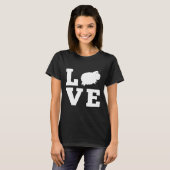 T-shirt Aimer le mouton (Devant entier)