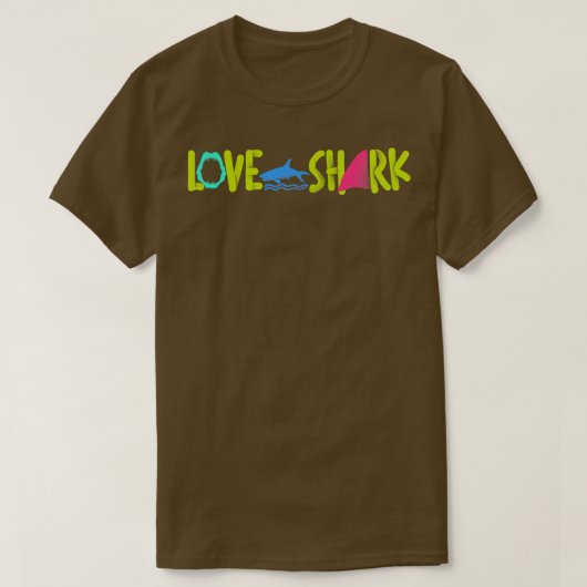T-shirt Aimer le requin (Design devant)