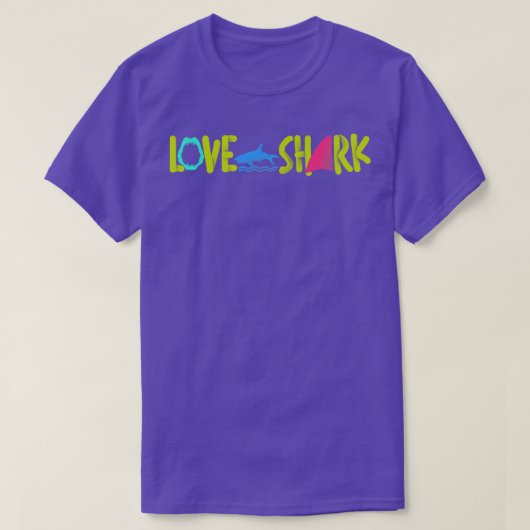 T-shirt Aimer le requin (Design devant)