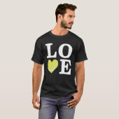 T-shirt Aimer le tennis (Devant entier)