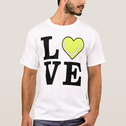 T-shirt Aimer le tennis (Devant)
