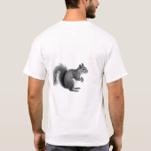 T-shirt Aimer l'écureuil noir & blanc Tee (Dos)