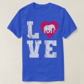T-shirt Aimer l'éléphant (Design devant)