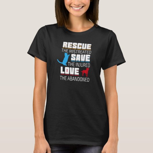 T-shirt Aimer Les Abandonnés À L'Exception Des Blessés Sec (Devant)