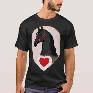 T-shirt Aimer les chevaux vintages