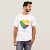 T-shirt Aimer les Comores (Devant entier)
