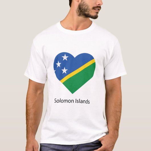 T-shirt Aimer les Îles Salomon (Devant)