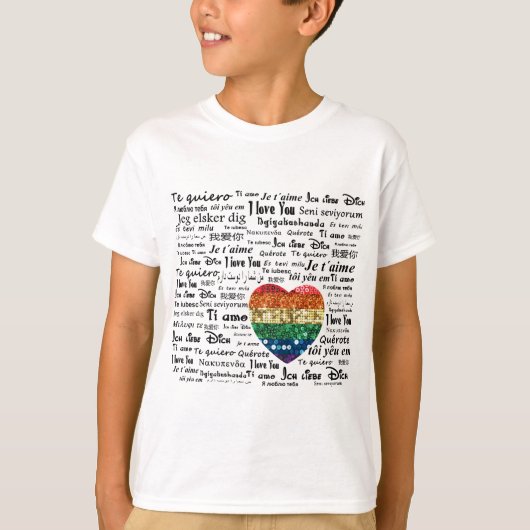 T-shirt Aimer les langues étrangères (Devant)