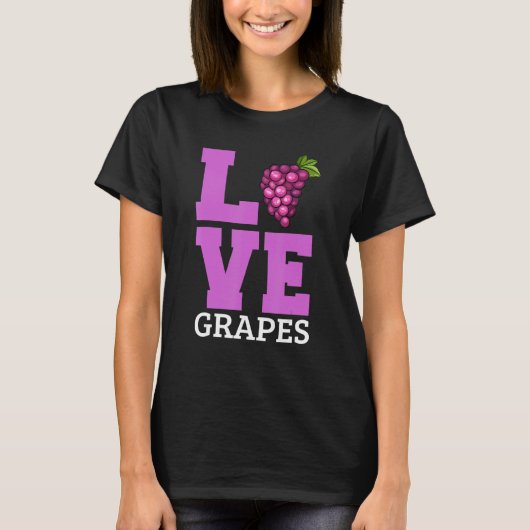 T-shirt Aimer les raisins (Devant)