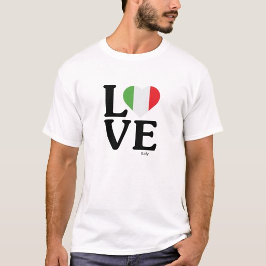 T-shirt Aimer l'Italie (Devant)