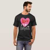 T-shirt Aimer Ma Religion Coeur Relation Romantique Valen (Devant entier)