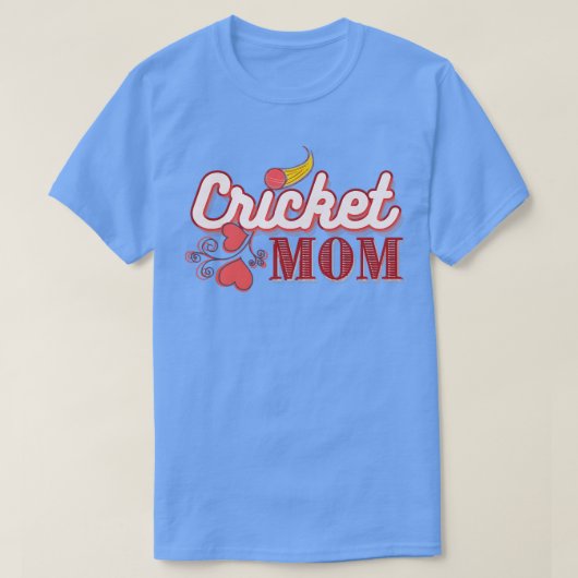 T-shirt Aimer maman du cricket (Design devant)