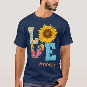 T-shirt AIMER Mimi Vie Flip Flops Hippie Tournesol été