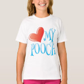 T-shirt Aimer Mon Pooch (Devant)